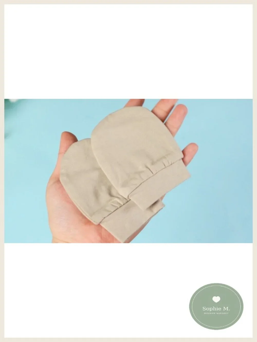 Newborn Baby Socks Hats Mittens Set Cotton Beanie Mitten 0-6 Month